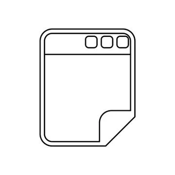 Browser web interface Illustrazione stock