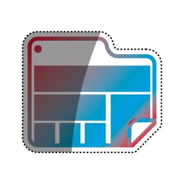 Browser web interface 스톡 일러스트