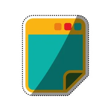 Browser web interface Stockillustratie