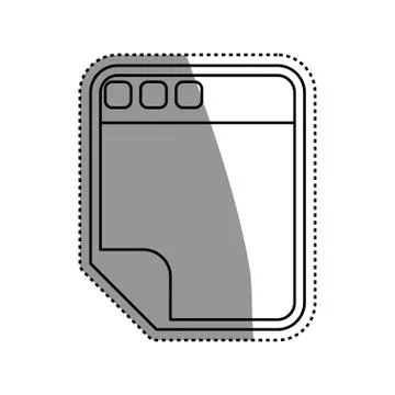 Browser web interface Stock Illustration