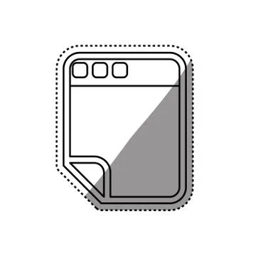Browser web interface イラスト素材