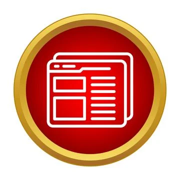 Browser web page icon representing online content イラスト素材