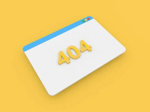 Browser web page not found 404. Stock Illustration