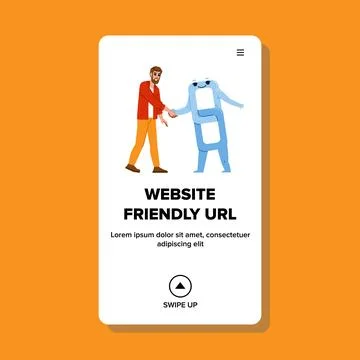 Browser website frendly url vector 스톡 일러스트