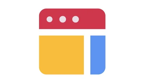 Browser window animation icon. Browser Website Window Bar Animation with Ta.. Stock Footage 284212314