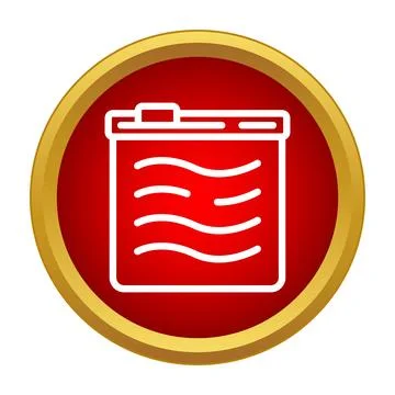 Browser window icon showing internet page content イラスト素材