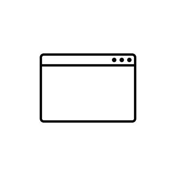 Browser window icon vector イラスト素材