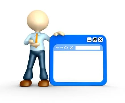 Browser window Stock Illustration