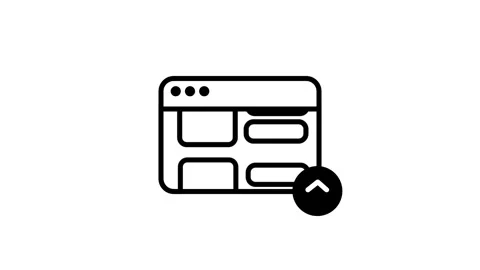 Browser Window Menu Vídeos de archivo 343511019