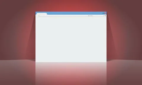 Browser window mockup design template for your advertisement layout. Flat color Stock Illustration
