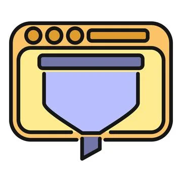Browser window showing digital marketing data filtering funnel Stock Illustration