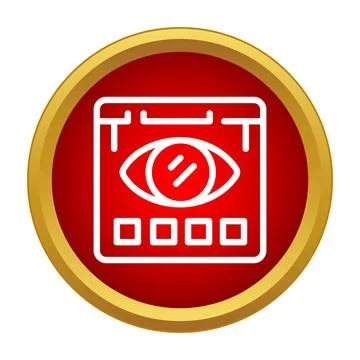 Browser window showing eye for internet surveillance Illustrazione stock