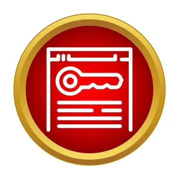Browser window showing key for optimization strategy Stock Illustration