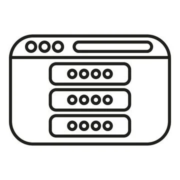 Browser window showing password input fields Illustrazione stock