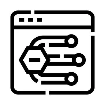 Browser window with software integration api concept Stock Illustration