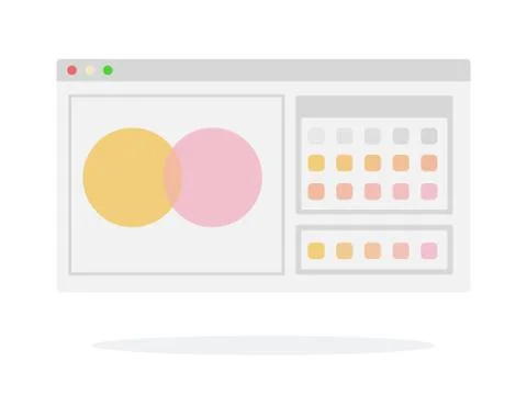 Browser window vector flat isolated Stock Illustration