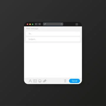Browser window vector illustration. Browser or web browser in flat style. Window Stock Illustration