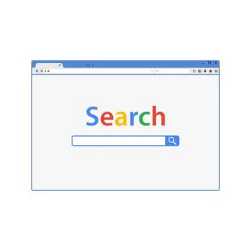 Browser window vector illustration. 库存插图