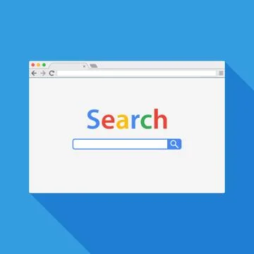 Browser window vector illustration. Stock Illustration