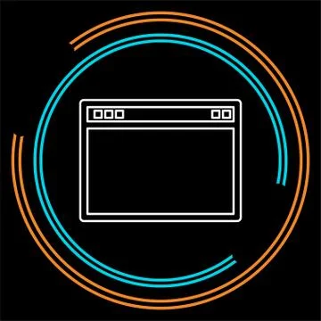 Browser window vector illustration. Stockillustratie