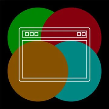 Browser window vector illustration. イラスト素材