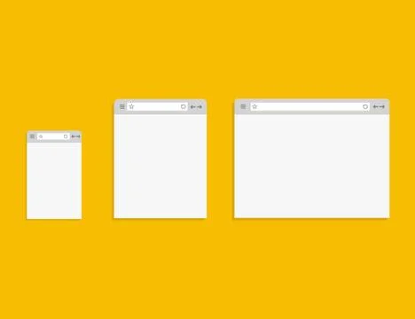 Browsers set Stock Illustration