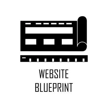Browsersite blueprint icon. Element of Web Development for mobile concept and Stock-Illustration