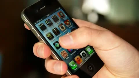 Browsing apps iPhone 스톡 동영상 10852227