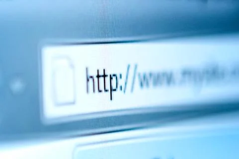 Browsing bar on the screen Stock Photos