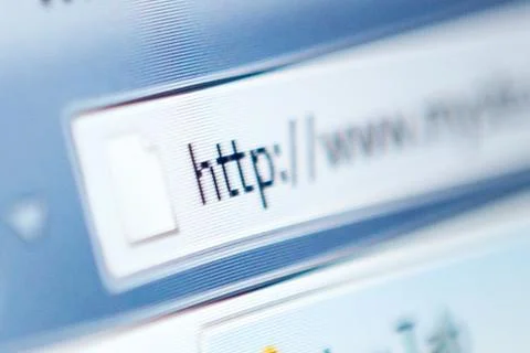 Browsing bar on the screen 写真素材