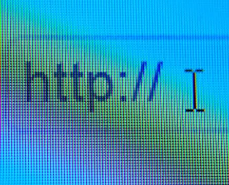 Browsing bar text http macro 스톡 사진
