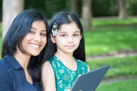 Browsing digital tablet Stock Photos