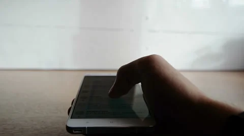 Browsing emails on smartphone Stock Footage 56768425