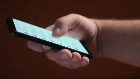 Browsing Emails On Smartphone Full HD Video Stock Footage 119131506