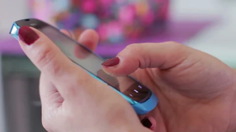 Browsing Emails On Smartphone windows mobile Video stock 28228100