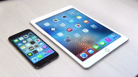 Browsing facebook application on the iPad Stock Footage 59757941