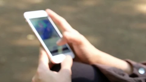 Browsing Facebook Stock Footage 92285707