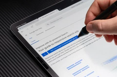 Browsing how improve with AI powered search Stock Photos