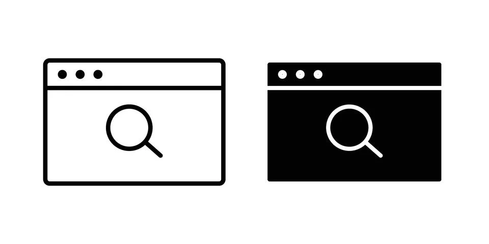 Browsing icon graphic element. web icon set Stock-Illustration