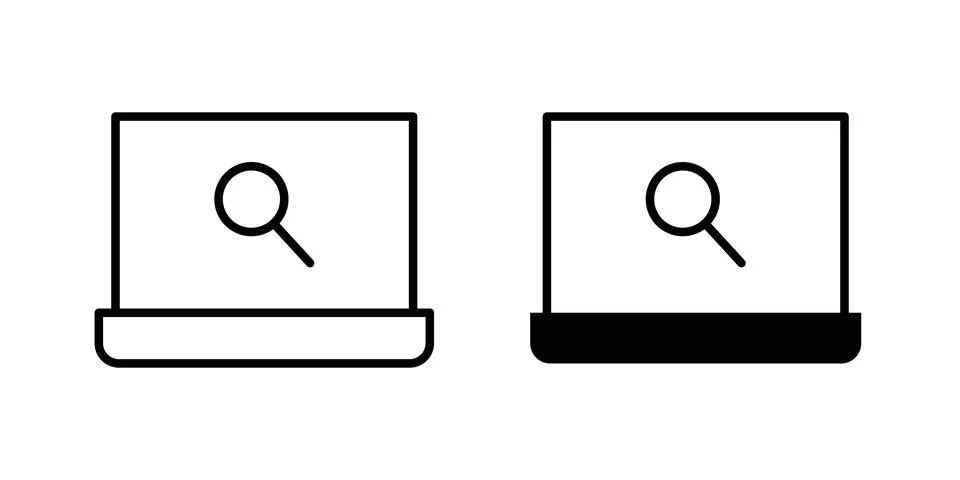 Browsing icon illustration. Pixel perfect vector graphics 스톡 일러스트