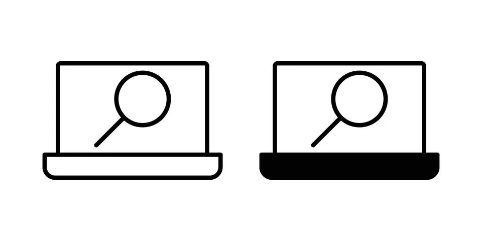 Browsing icon or illustration vector symbols Stockillustratie
