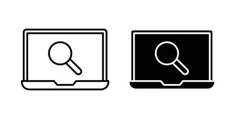 Browsing icon symbol. Flat Vector illustration 스톡 일러스트