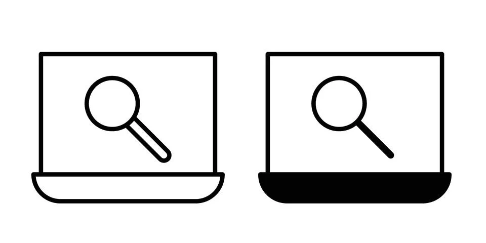 Browsing icon vector design illustrations Stock-Illustration