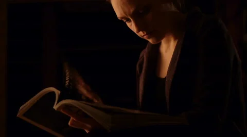 Browsing of the illustrated magazine Stock Footage 60071271