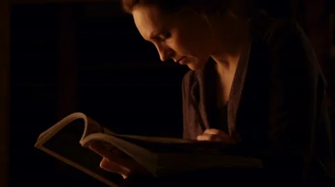 Browsing of the illustrated magazine Stock Footage 60071346