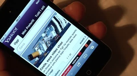 Browsing internet on ipad Video stock 10747069