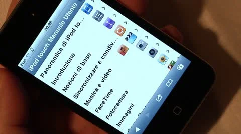 Browsing internet on ipod Stock Footage 10747860