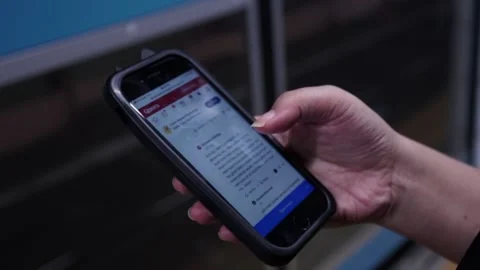 Browsing on iPhone Stock Footage 160814615