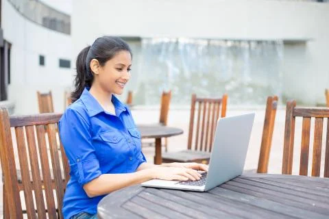 Browsing laptop Stock Photos