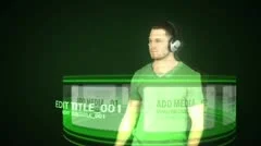 Browsing Music and Dancing (Green) Stock After Effects